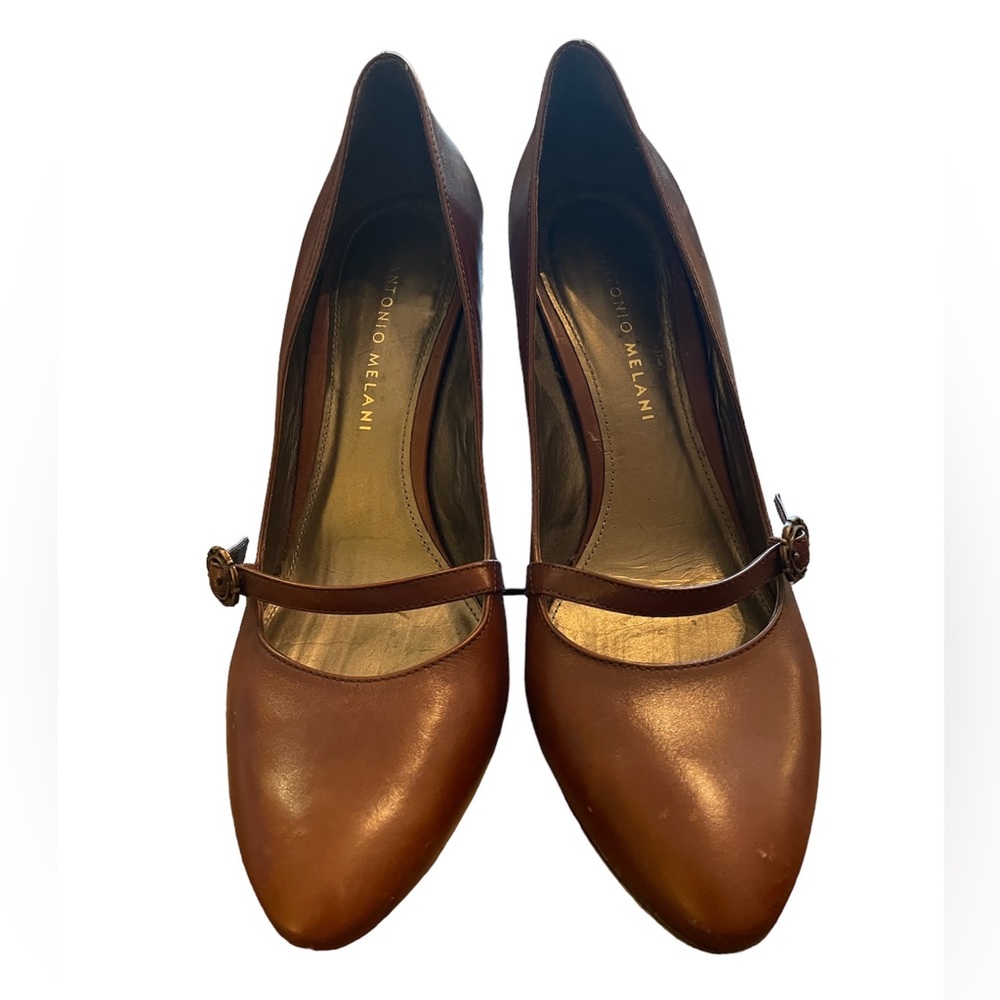 Antonio Melani size 8 brown heel.